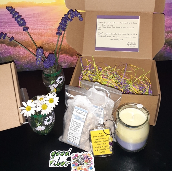 Mini Self care kit Lavender scented HANDMADE - Picture 1 of 5